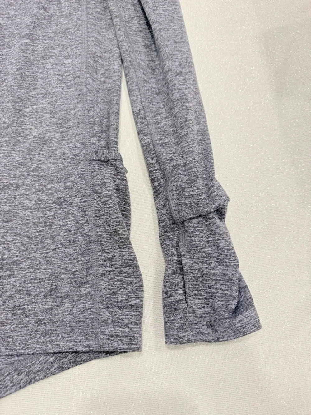 Nike Heather‎ Gray Long Sleeve 1/4 Zip Pullover